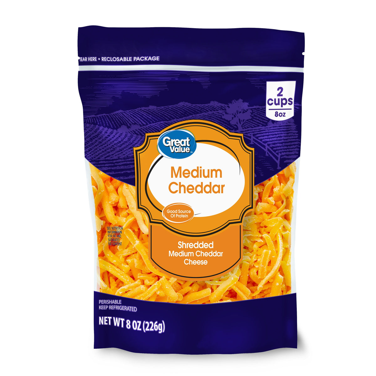 Shredded Cheddar Cheese 8 oz