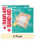 (2 Pack) Band-aid Brand Skin-flex Adhesive Bandages, Large, 6 Count