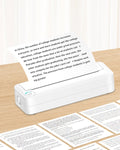 Wireless Bluetooth Inkless Printer, High-definition Thermal A4, Compact Portable Design, Office Home Use, Fast Printing