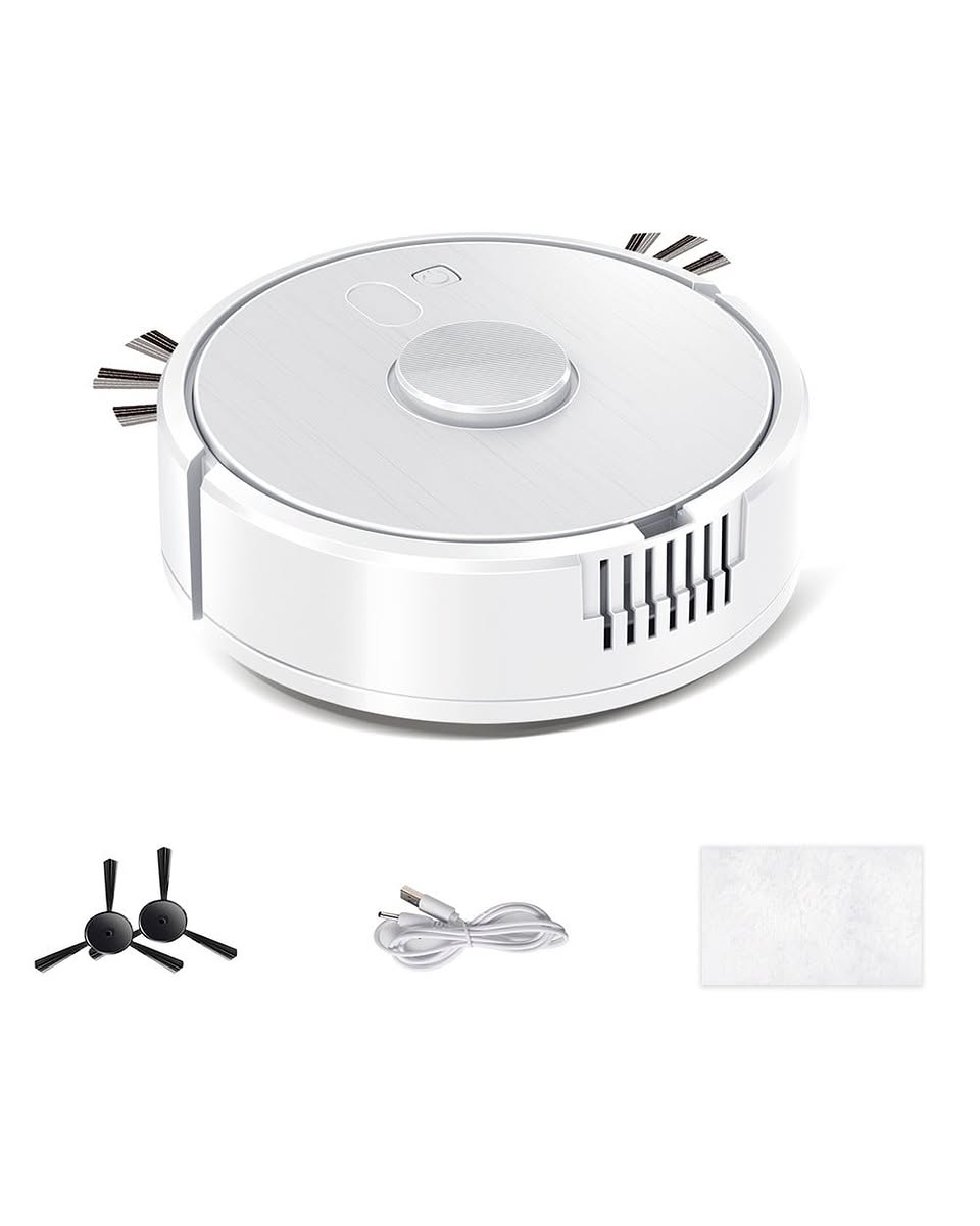 Robot Vacuum Cleaner With Smart Navigation, Self-charging Dock, And Multi-surface Cleaning For Hard Floors & Carpets – W