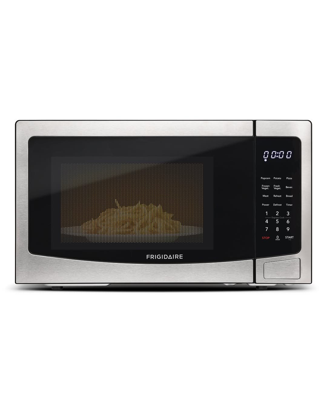 Frigidaire 1.1 Cu. Ft Countertop Microwave Oven, 1000 Watt Microwave With 10 Power Levels, Stainless Steel