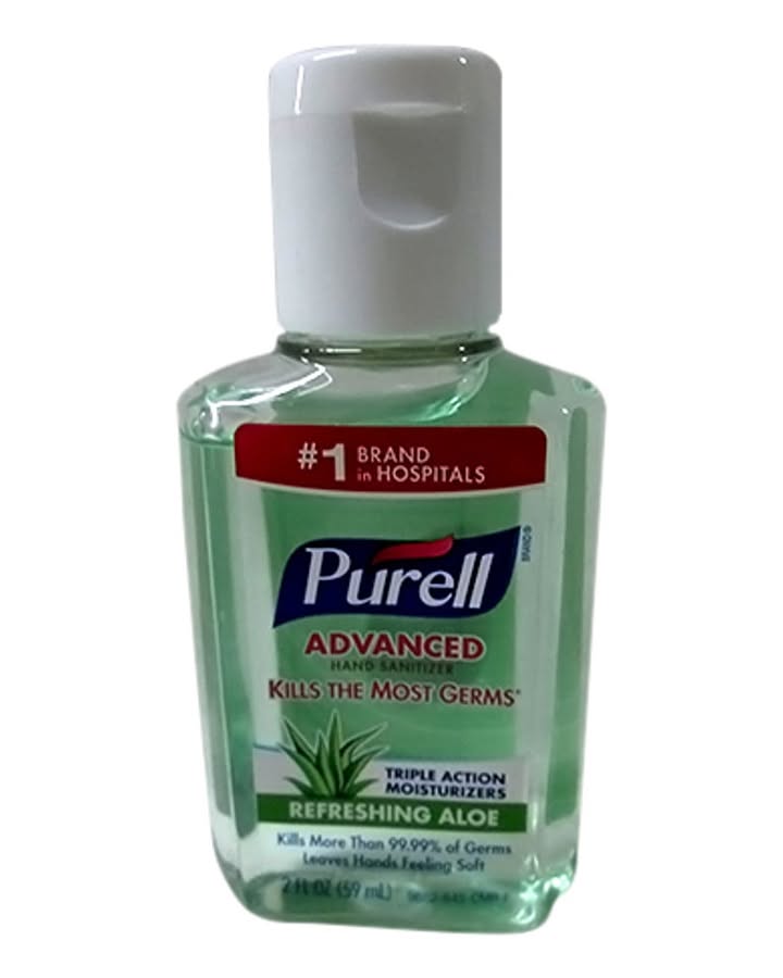 Purell Instant Hand Sanitizer With Aloe And Vitamin E, 2 Oz, 3 Pack