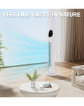 Tower Fan For Bedroom,bladeless Fan, 90° Oscillating Standing Fan, 25db Quiet For Sleep, 3 Speeds, 3 Modes, 9h Timer, 34