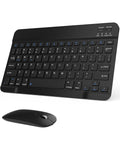Wireless Bluetooth Keyboard Mouse Combo, Ultra-slim Rechargeable Set For Android Windows Ipad Iphone Samsung Tablet, Por
