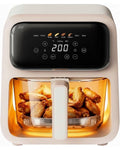 Space‑saving Clear‑view Glass Air Fryer, Non‑toxic Pfas‑free, Freezer‑safe & Dishwasher‑safe, Precise Time‑temperature C
