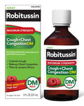 Robitussin Max Strength Cough Congestion Dm And Cold Medicine, 8 Fl Oz