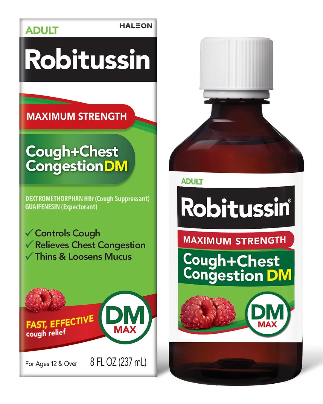 Robitussin Max Strength Cough Congestion Dm And Cold Medicine, 8 Fl Oz