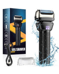 Scootworks Electric Razor, Rechargeable Wet And Dry Electric Shaver, Ipx7 Waterproof Foil Shaver With 4d Flex Floating H