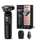 Electric Razor For Men, Cordless, 3-blade Rotary, Wet/dry, Ipx7 Waterproof, Fast Charge