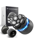 Hummingbird Mk3 Stealth Edition Electric Head Shaver, 6-blade Rotary Razor, Black