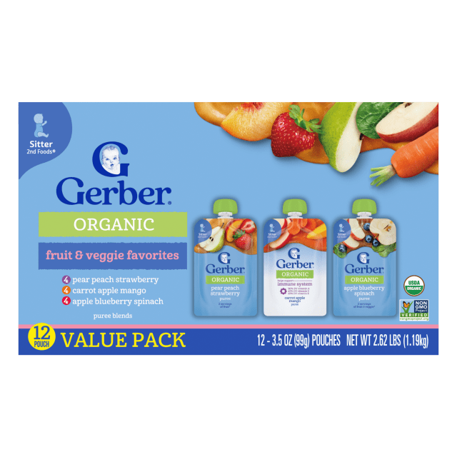 Baby Food Pouches Variety 12 ct