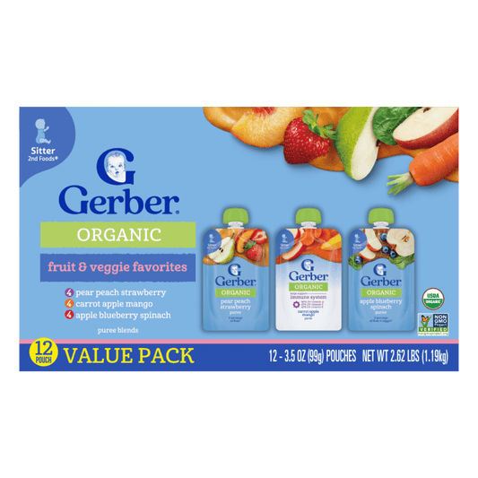 Baby Food Pouches Variety 12 ct