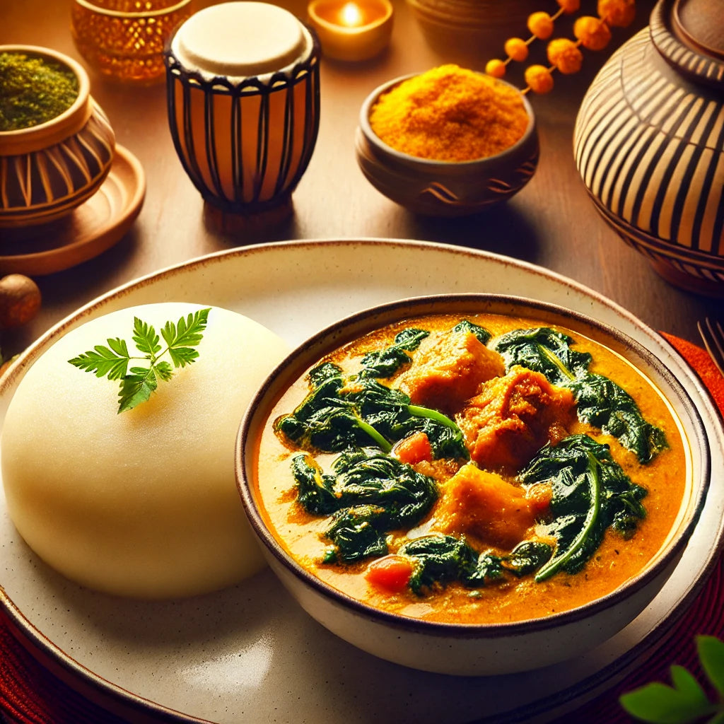 Egusi Soup with Fufu