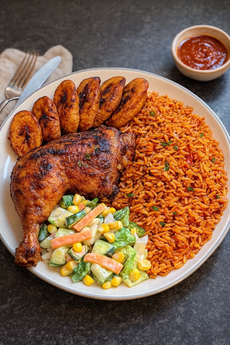 Jollof Rice with Chicken