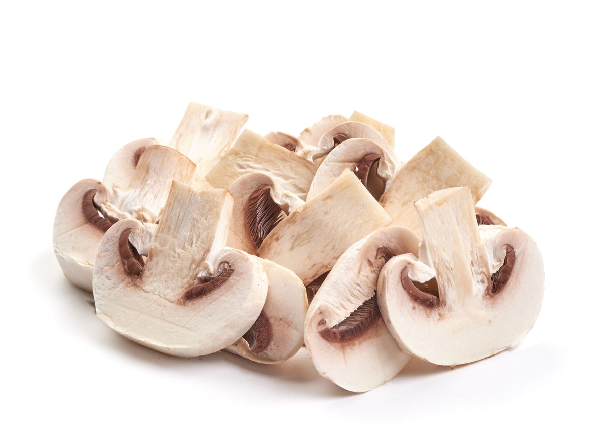 Fresh Sliced White Mushrooms 8 oz