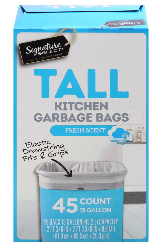 Tall Kitchen Trash Bags 45 ct