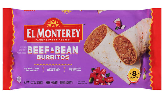 Beef and Bean Burritos 8 ct