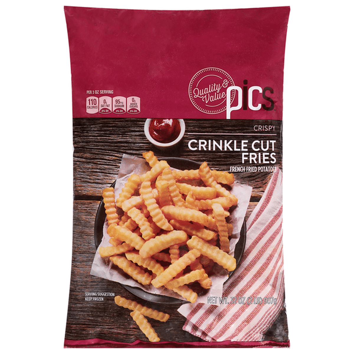 Crinkle Cut French Fries 32 oz
